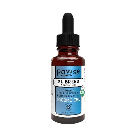 1ea 2oz Pawse XL Breed 6000mg CBD Daily Support - Dog/Cat Supplements